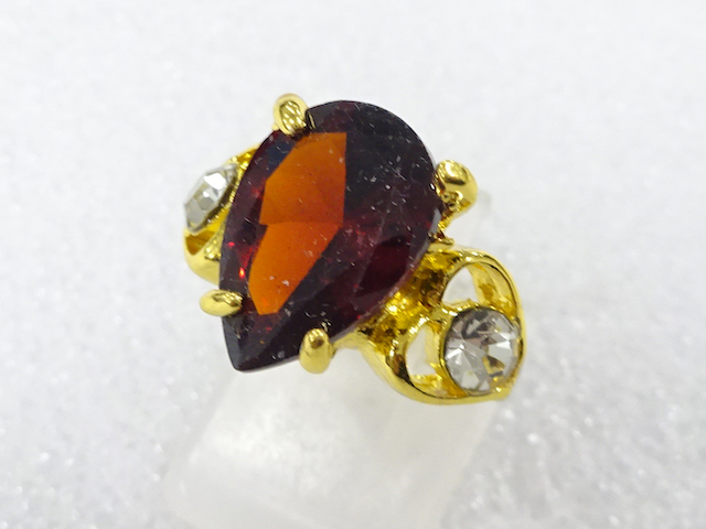 Colored stone ring (size 10)